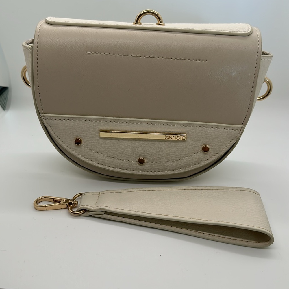 Kensie beige clutch/purse